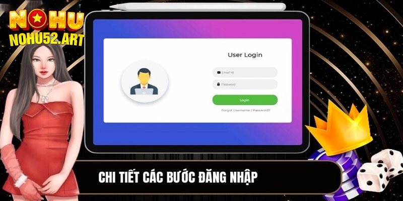 Hướng dẫn đăng nhập Nohu52 thành công